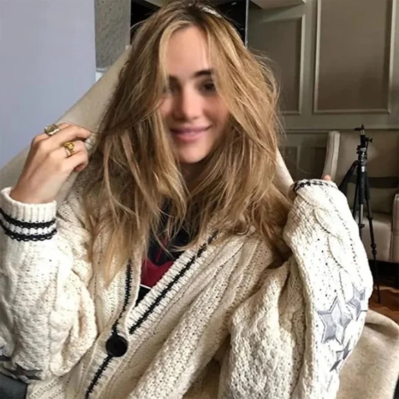 LAST 1! Cable Cream Star Cardigan made famous by Taylor Swift - Picture 3 of 8